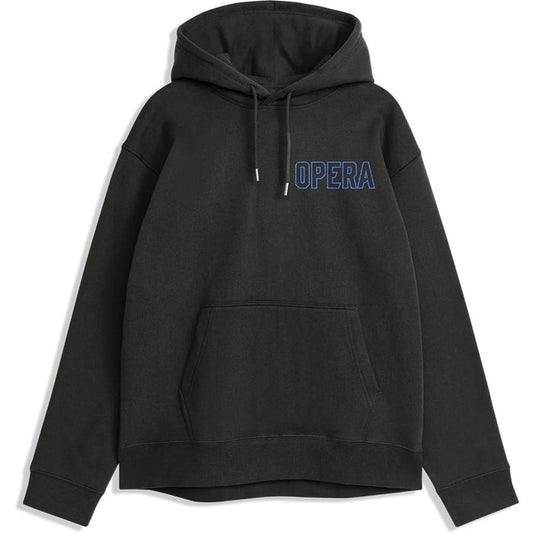 OPERA - OUTLINE EMBROIDERED HOOD BLACK
