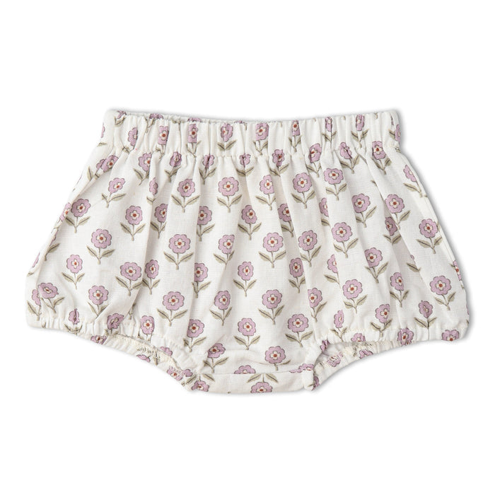 Organic Scalloped Top & Bloomers Set - Lavender