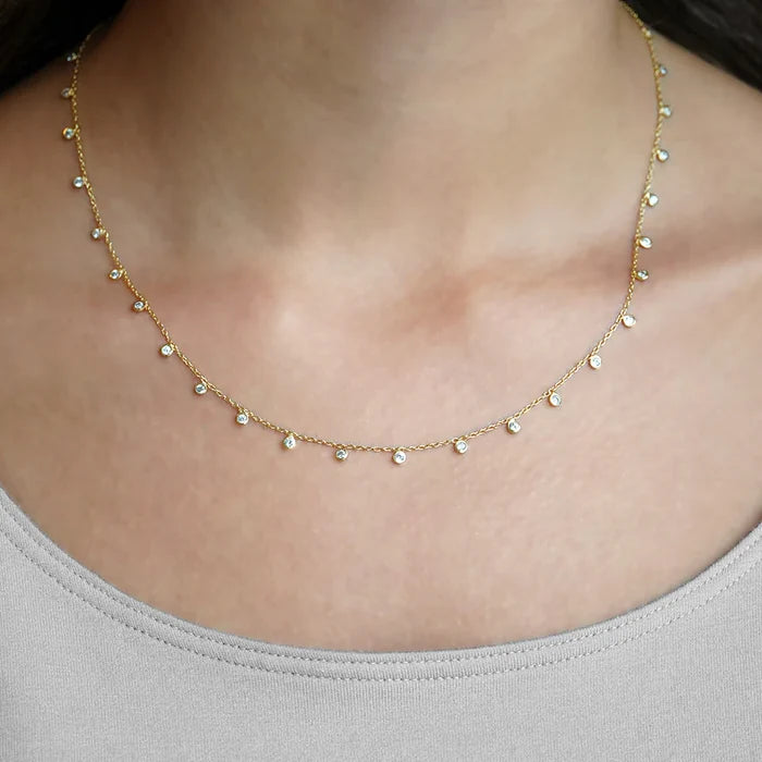 Orsay Charm Necklace-Cubic Zirconia-Dean Davidson