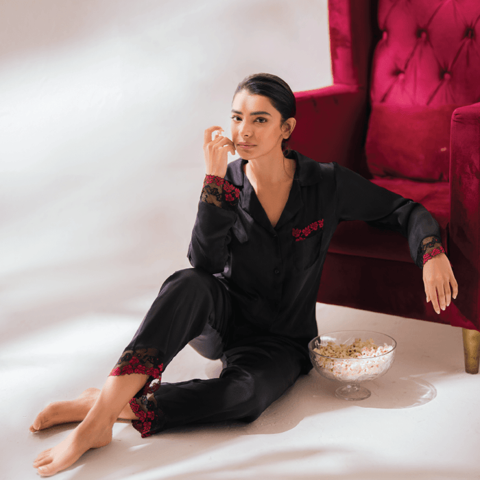 Front Open Collar night suit Shirt