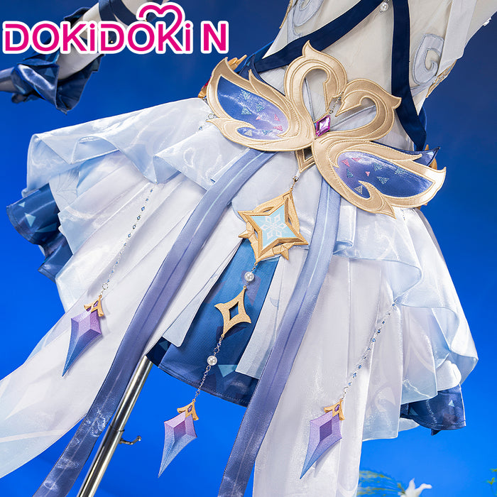 【Partial Ready For Ship】【Size S-4XL】DokiDoki-N Game Genshin Impact Cosplay Odette Costume Snezhnaya