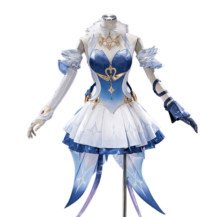 【Partial Ready For Ship】【Size S-4XL】DokiDoki-N Game Genshin Impact Cosplay Odette Costume Snezhnaya