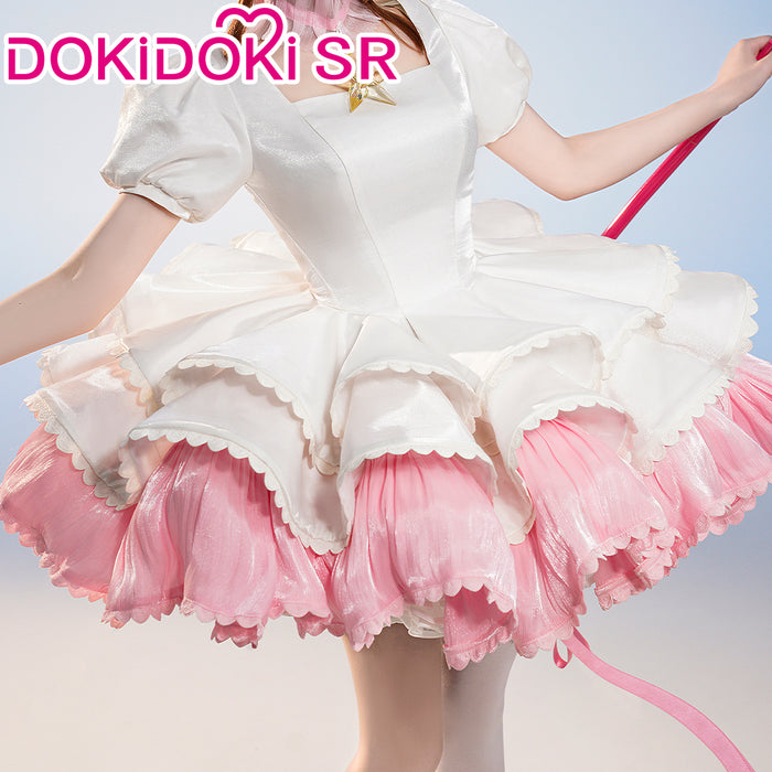 【Partially Ready For Ship】【2.0 Upgrade Ver】DokiDoki-SR Anime Card Captor Sakura Cosplay Kinomoto Sakura Costume Pink White Dress Cardcaptor Sakura
