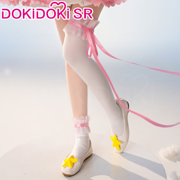 【Partially Ready For Ship】【2.0 Upgrade Ver】DokiDoki-SR Anime Card Captor Sakura Cosplay Kinomoto Sakura Costume Pink White Dress Cardcaptor Sakura