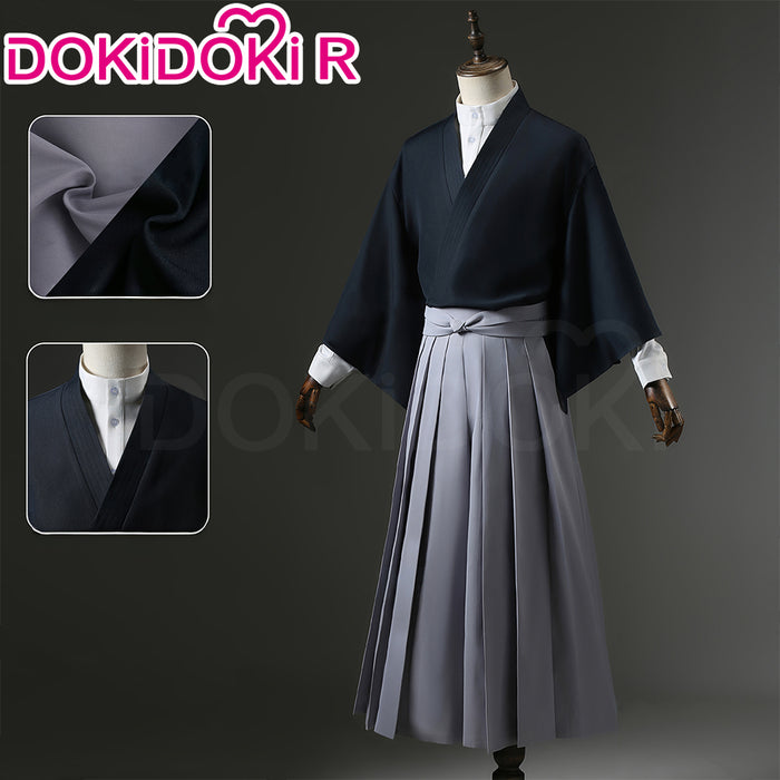 【Partially Ready For Ship】【Size S-2XL】Dokidoki-R Anime Cosplay Black White Costume Japanese Kimono Halloween