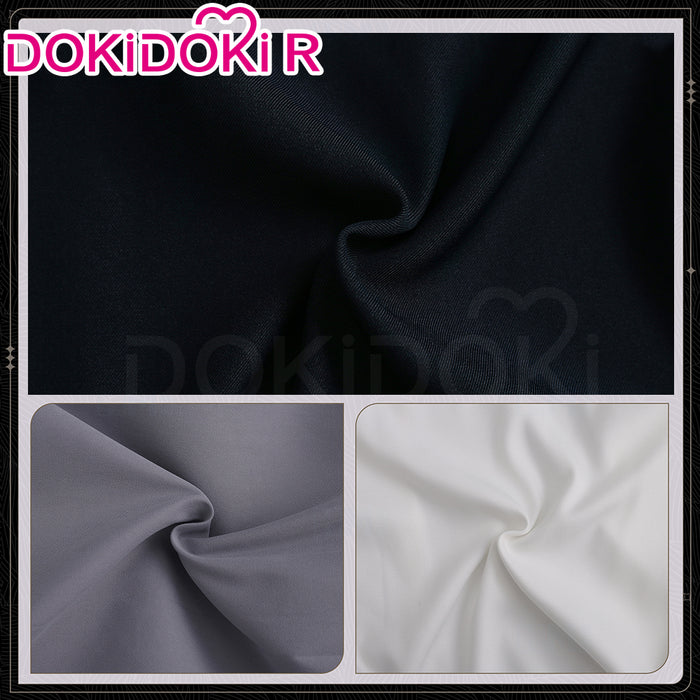【Partially Ready For Ship】【Size S-2XL】Dokidoki-R Anime Cosplay Black White Costume Japanese Kimono Halloween
