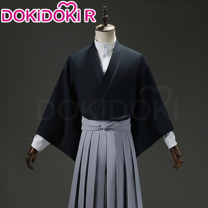 【Partially Ready For Ship】【Size S-2XL】Dokidoki-R Anime Cosplay Black White Costume Japanese Kimono Halloween