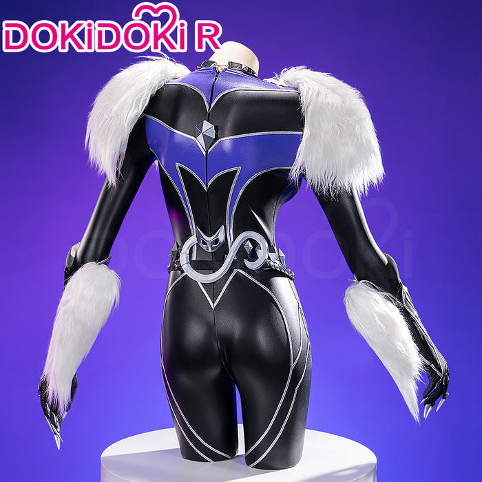 【Partially Ready For Ship】【Size S-3XL】DokiDoki-R Game Cosplay Female Costume Black Bodysuit Halloween