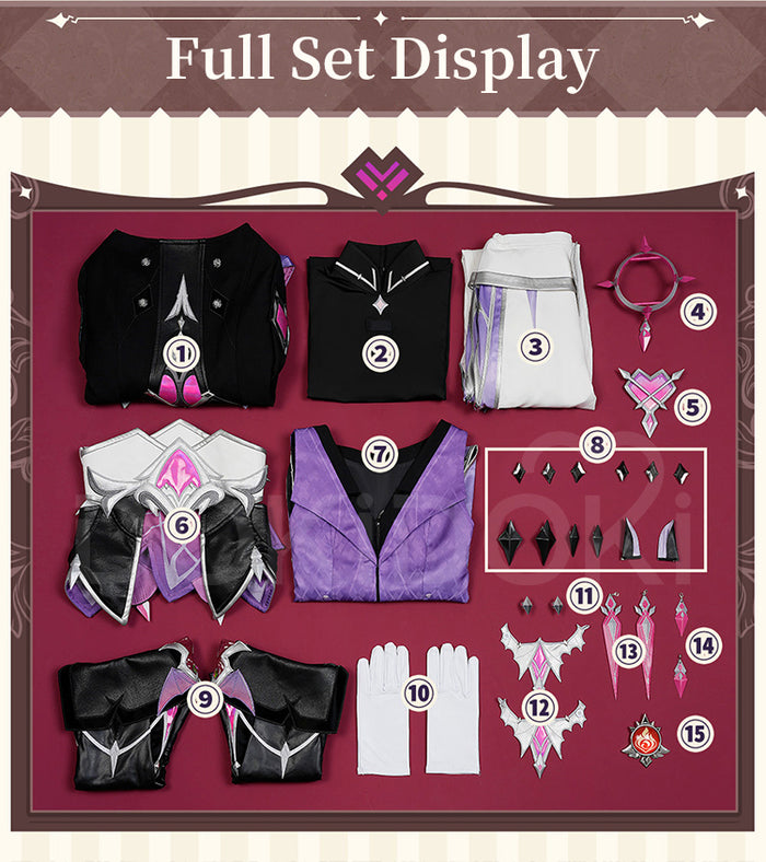 【Partially Ready For Ship】【Size S-3XL】DokiDoki-R Game Genshin Impact Cosplay Durin Costume Song of the Welkin Moon Nod Krai