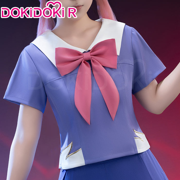 【Partially Ready For Ship】【Size S-XL】DokiDoki-R Anime The Future Diary Cosplay Gasai Yuno Costume Uniform Halloween