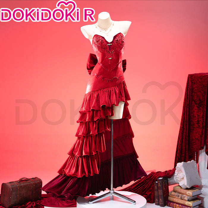 【Partially Ready For Ship】【Size XS-3XL】DokiDoki-R Game Cosplay Costume Red Dress Gorgeous