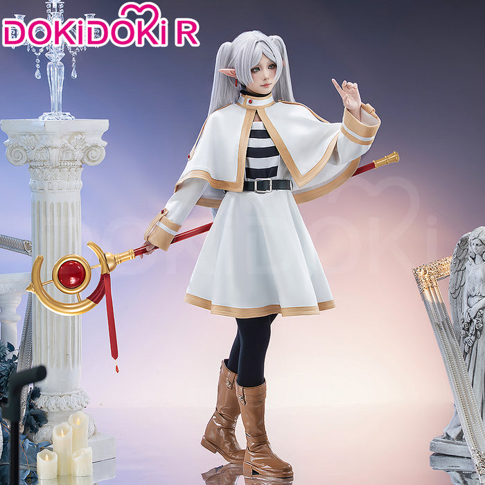 【Partially Ready For Ship】【Size XS-XL】DokiDoki-R Anime Cosplay Costume White Cape Gold Trim Casual Wear