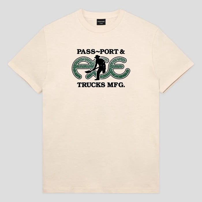 PASSPORT - ACE HAMMERTONE TEE NATURAL