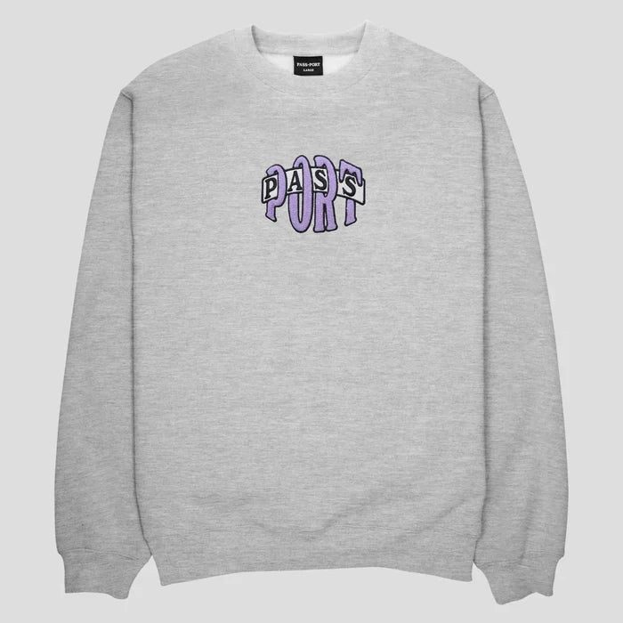 PASSPORT - BULB LOGO CHENILLE SWEATER (ASH)