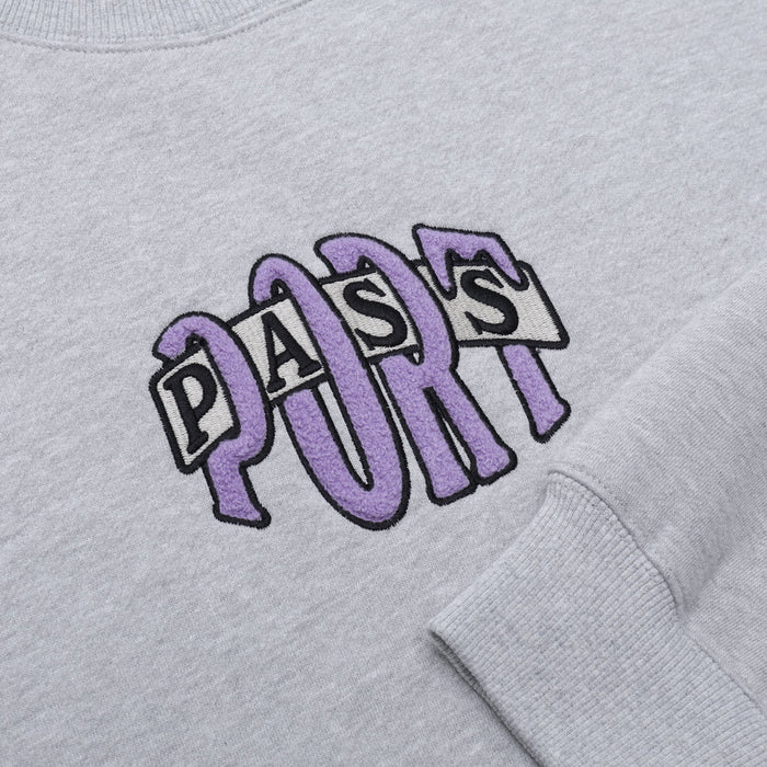 PASSPORT - BULB LOGO CHENILLE SWEATER (ASH)