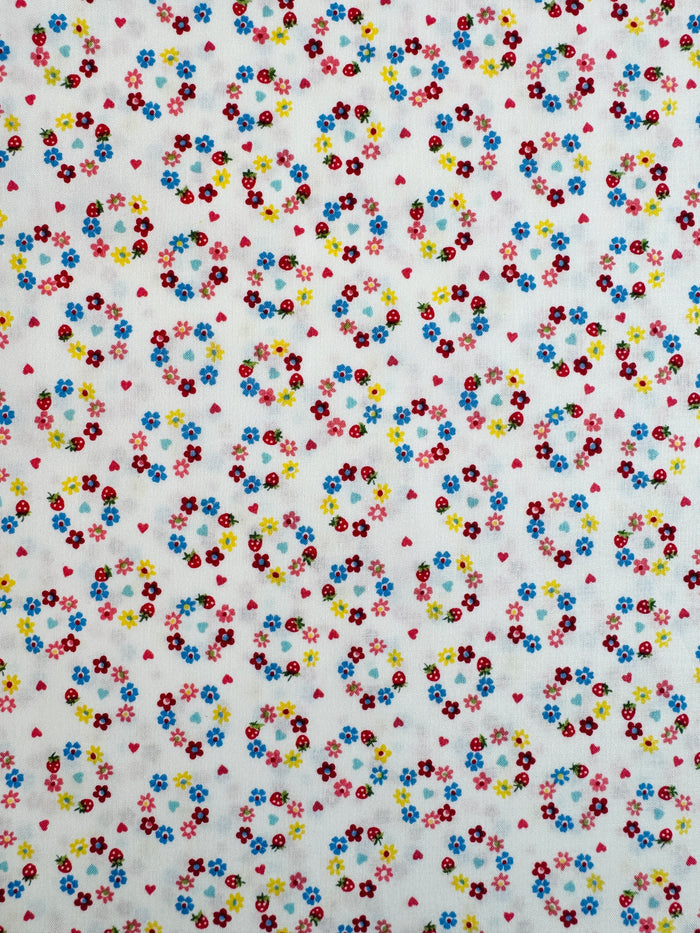 Petit Flower Wreath - White (A) - Atsuko Matsuyama - 30's Collection - Yuwa