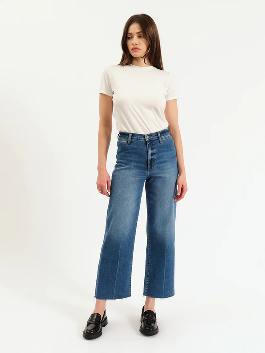 Pleaser High Rise Wide Leg- Indigo Wave