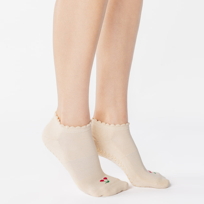 Pointe Studio Cherry Full Foot Grip Sock