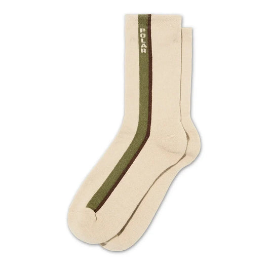 POLAR - BUSINESS SOCK SIDE STRIPE BEIGE 39/42