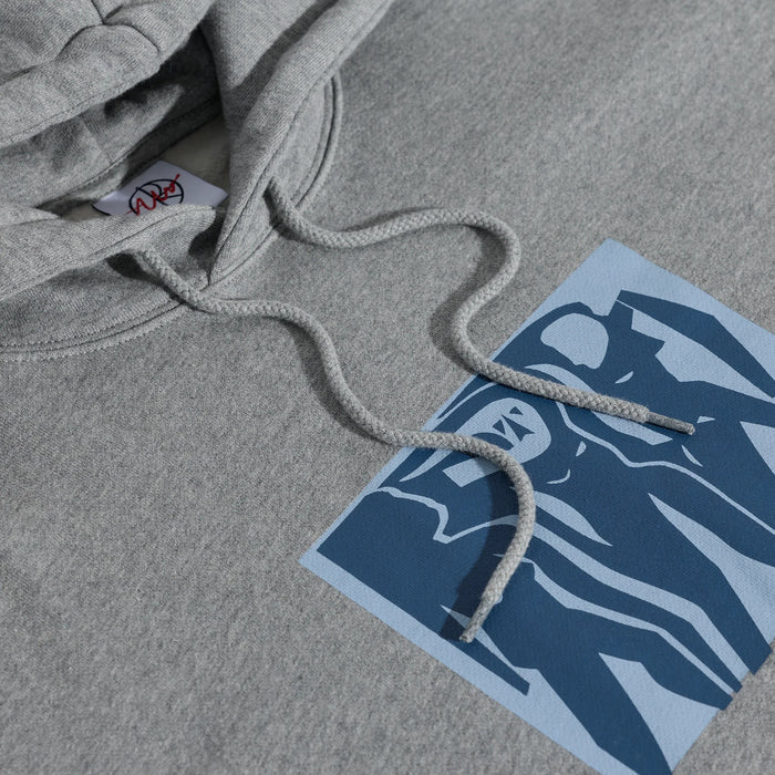 POLAR - DAVE HOODIE | CUT OUTS - HEATHER GREY