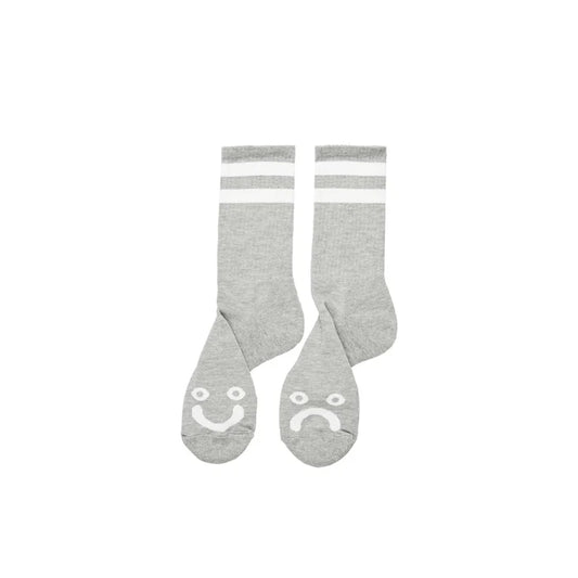 POLAR - HAPPY SAD SOCKS HEATHER GREY