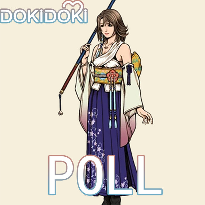 【POLL】$5 Deposit =$10 Coupon DokiDoki Game Cosplay Costume Kimono Purple Dress