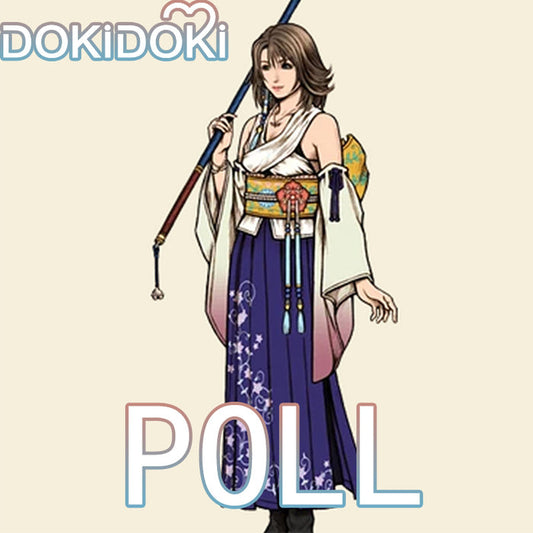 【POLL】$5 Deposit =$10 Coupon DokiDoki Game Cosplay Costume Kimono Purple Dress