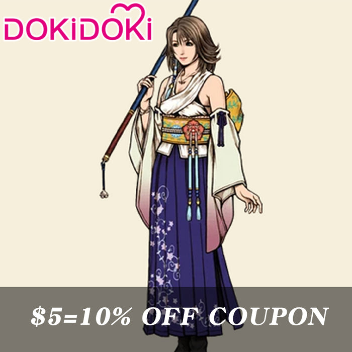 【POLL】$5 Deposit =$10 Coupon DokiDoki Game Cosplay Costume Kimono Purple Dress