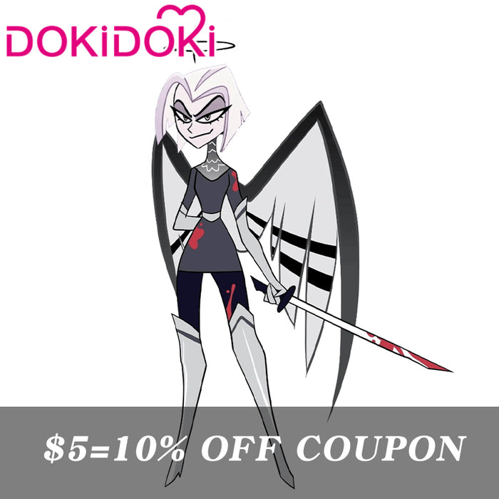 【Poll】$5 Deposit =10% off Coupon DokiDoki Anime Hell Hotel Cosplay Grey Dress Costume