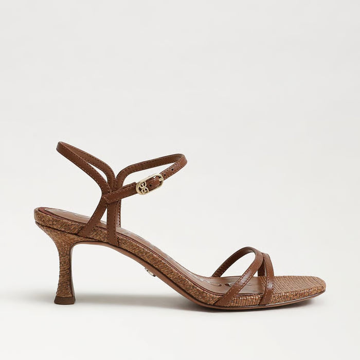 Presley Strappy Kitten Heel-Cognac