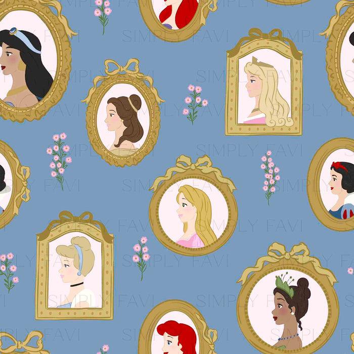 Princess Profile Frames (set of 6)