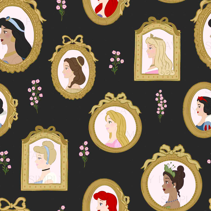 Princess Profile Frames (set of 6)
