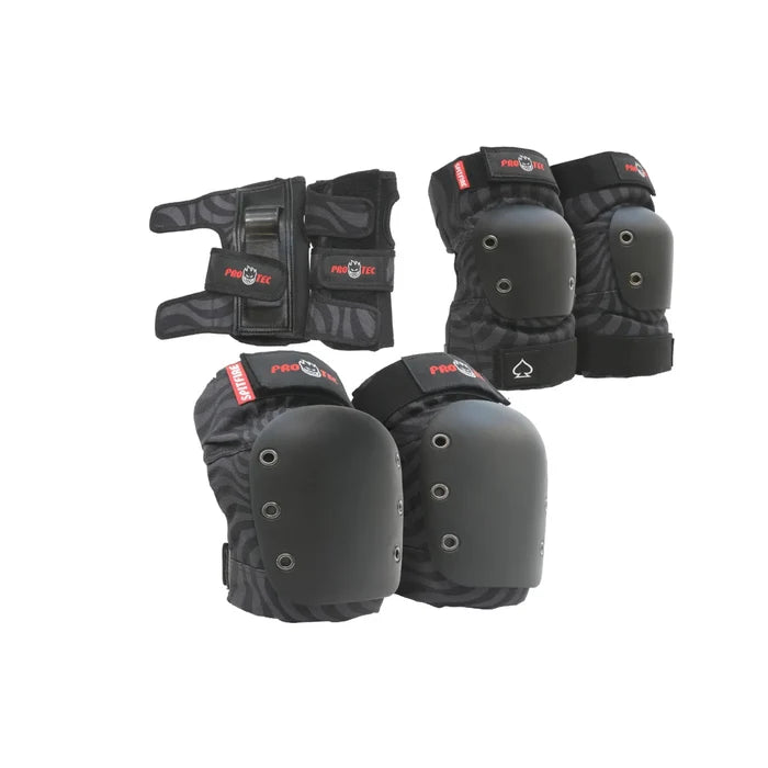 PRO-TEC - STREET JR. 3-PK PAD SET SPITFIRE BLACK SWIRL