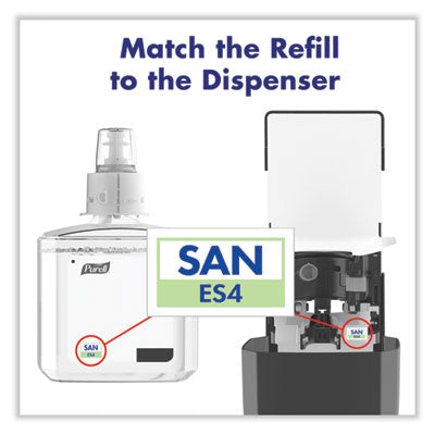 PURELL ES4 Push-Style Hand Sanitizer Dispenser, 1,200 mL, BLACK ( 5024-01 ) (sanitizer inserts are sold separately)