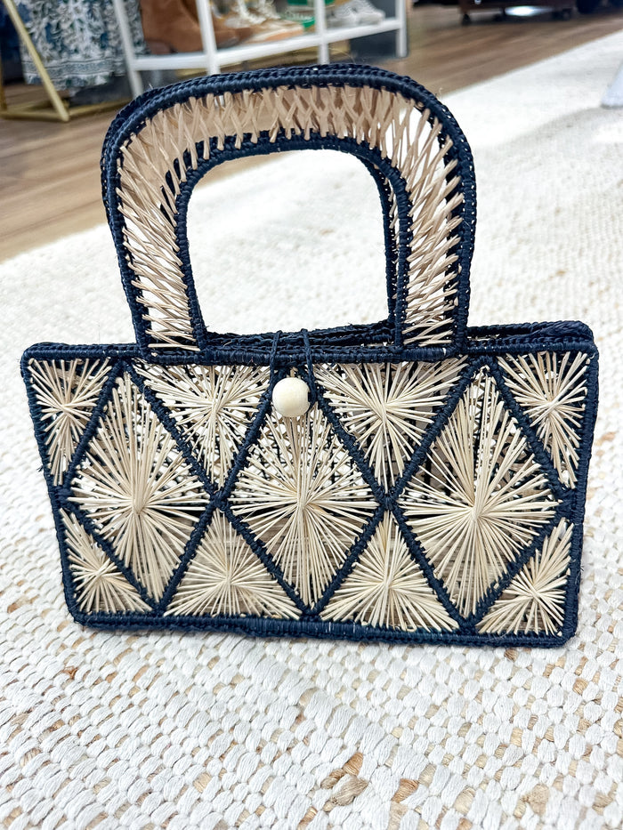 Raffia Nautical Handbag