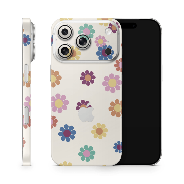 Rainbow Daisies Apple iPhone Decal Skins