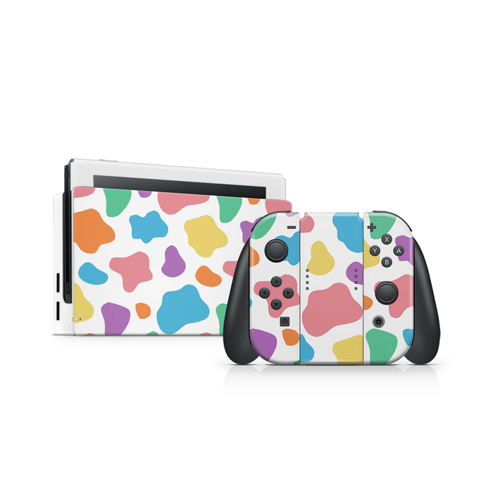 Rainbow Moo Moo Nintendo Switch Decal Skin