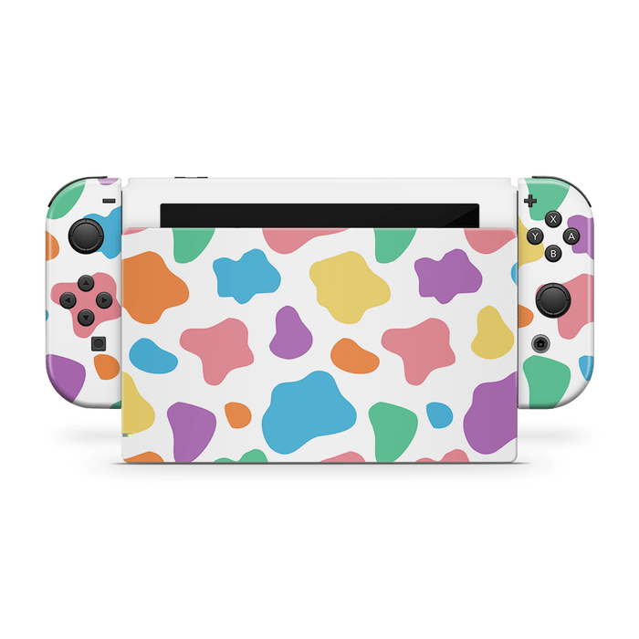 Rainbow Moo Moo Nintendo Switch Decal Skin
