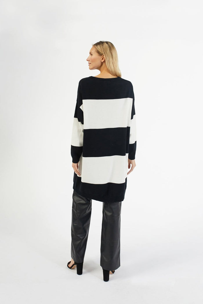 Ratia Maxi Stripe Knit Tunic Dress