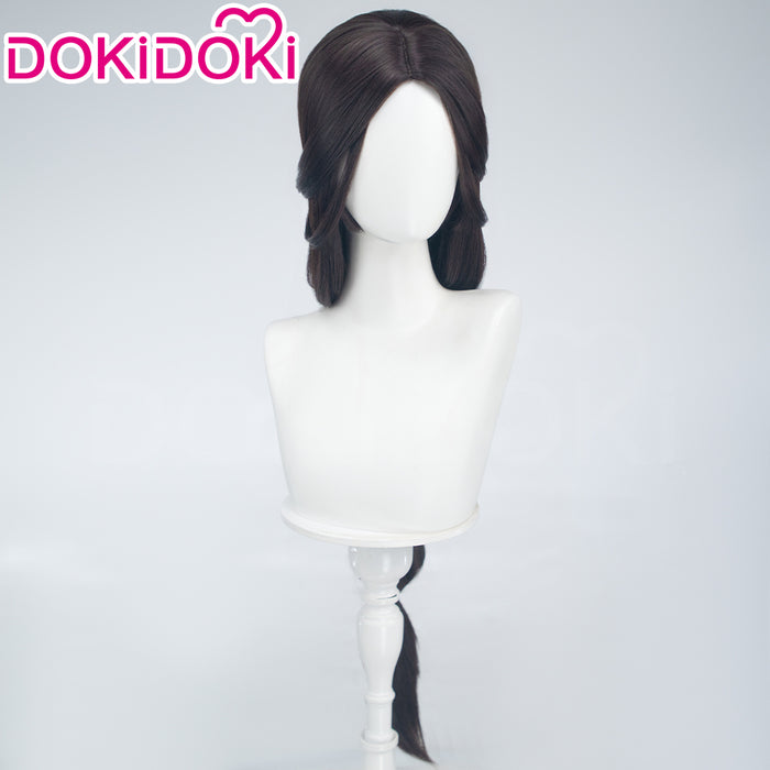 【Ready For Ship】DokiDoki Anime Avatar:The Last Airbender Cosplay Katara Wig Long Dark Brown Hair Braid