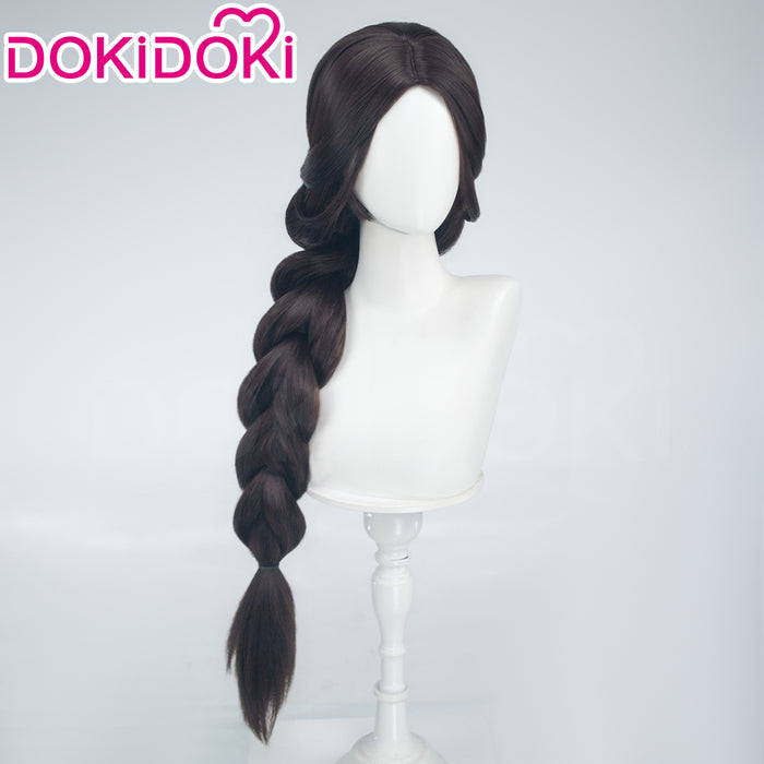 【Ready For Ship】DokiDoki Anime Avatar:The Last Airbender Cosplay Katara Wig Long Dark Brown Hair Braid