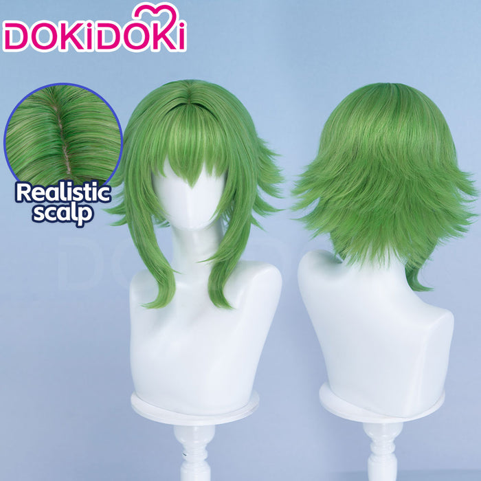 【Ready For Ship】DokiDoki Anime Cosplay Wig Long Curly Green Flipped Ends Hair