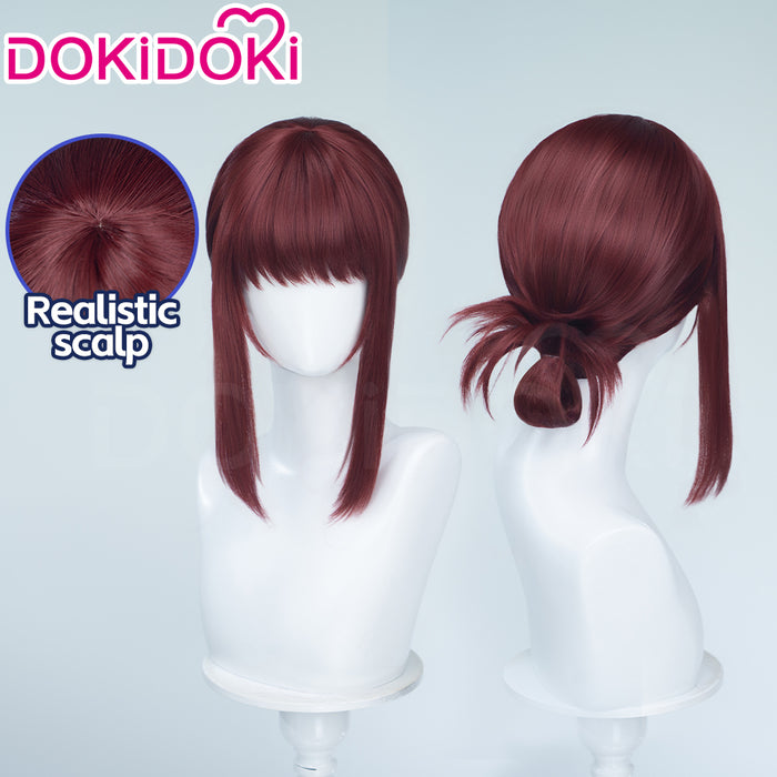 【Ready For Ship】DokiDoki Anime Smoking Behind the Supermarket with You Cosplay Yamada Tayama Wig Pre-Braided Red Wig