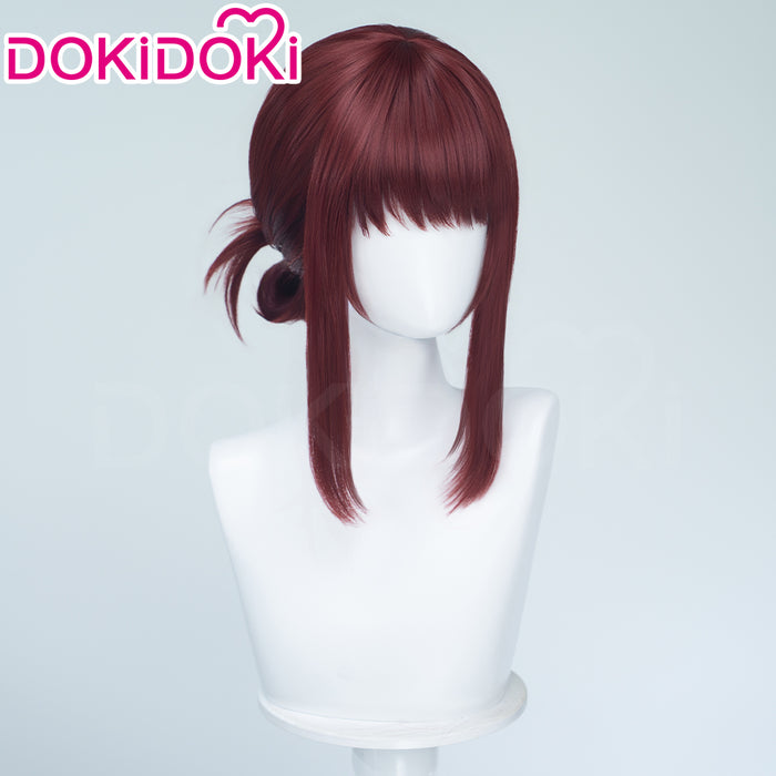 【Ready For Ship】DokiDoki Anime Smoking Behind the Supermarket with You Cosplay Yamada Tayama Wig Pre-Braided Red Wig