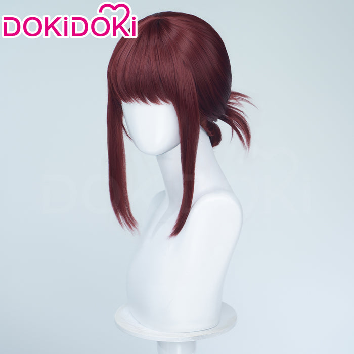【Ready For Ship】DokiDoki Anime Smoking Behind the Supermarket with You Cosplay Yamada Tayama Wig Pre-Braided Red Wig