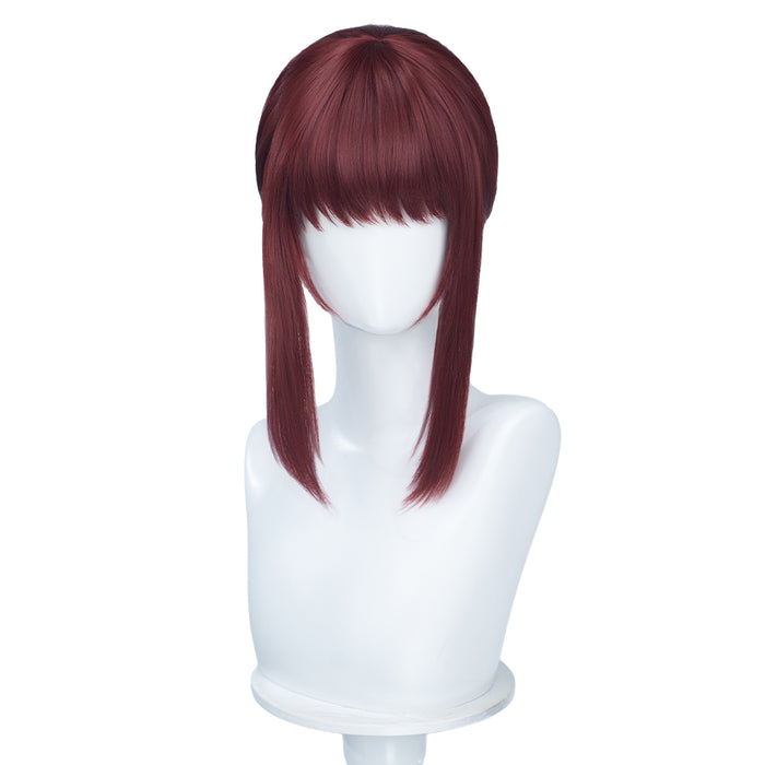 【Ready For Ship】DokiDoki Anime Smoking Behind the Supermarket with You Cosplay Yamada Tayama Wig Pre-Braided Red Wig