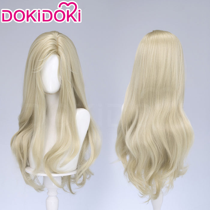 【Ready For Ship】DokiDoki Game Cosplay Diana Wig Long Curly Blonde Hair