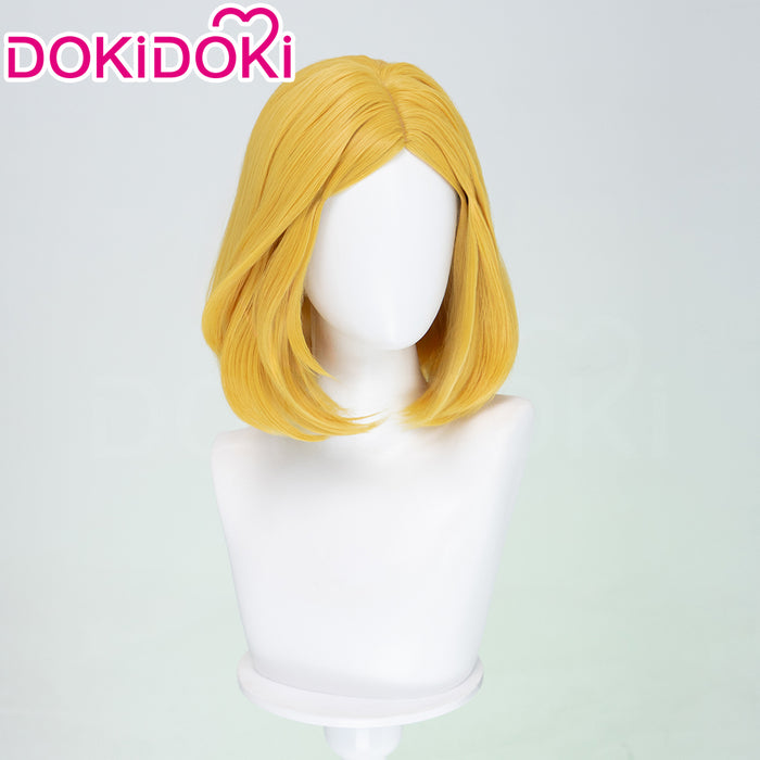 【Ready For Ship】DokiDoki Game Cosplay Orange Wig Short Slightly Curly