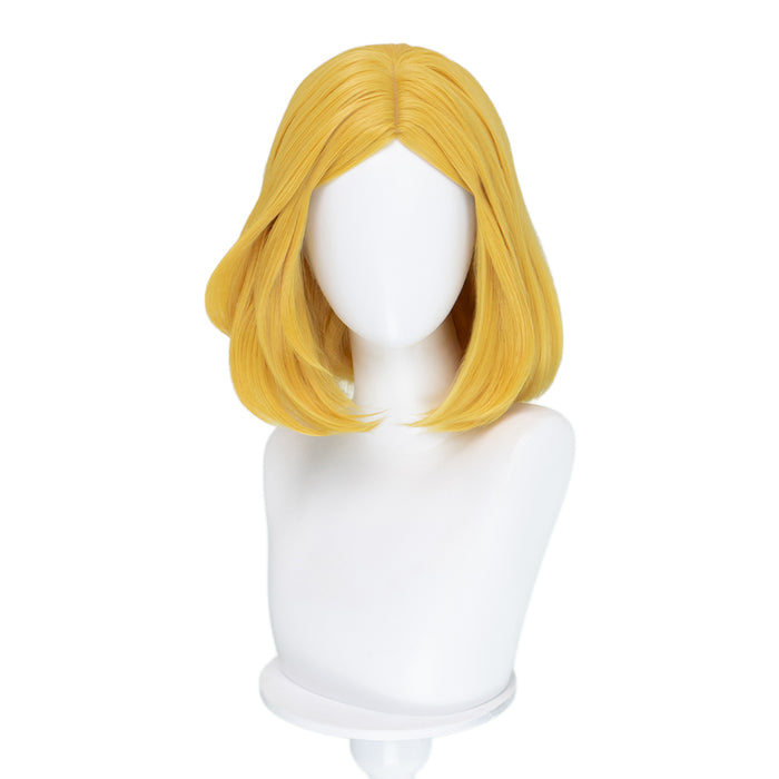 【Ready For Ship】DokiDoki Game Cosplay Orange Wig Short Slightly Curly