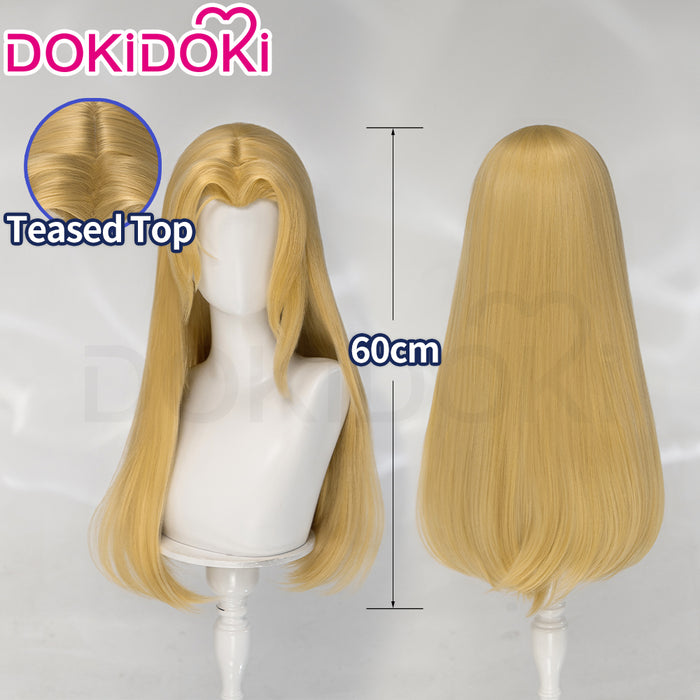 【Ready For Ship】DokiDoki Game Cosplay Wig Long Straight Blonde Hair
